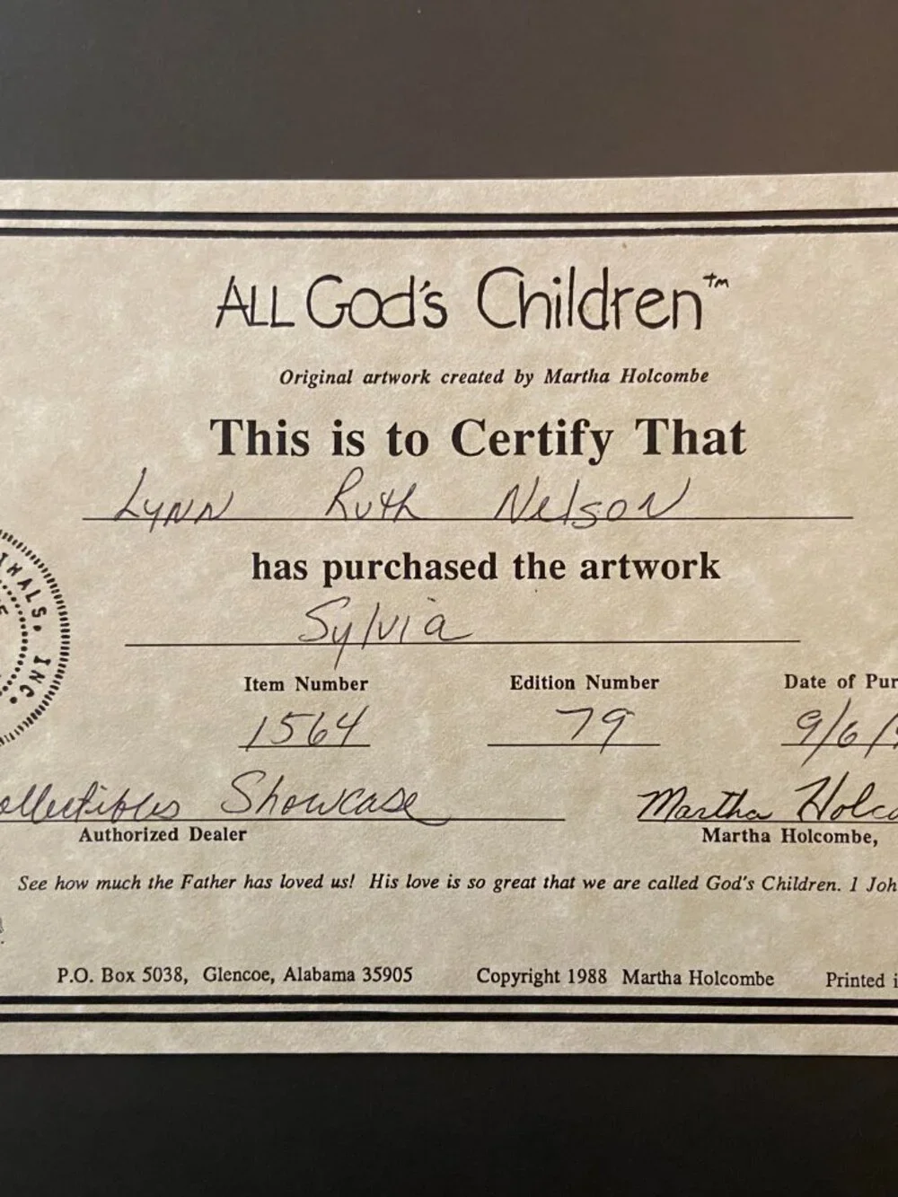 Martha Holcombe All God's Children Sylvia Figurine, Black Americana Collectible